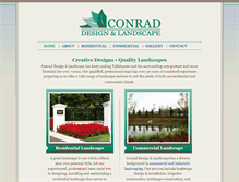 Tablet Screenshot of conradlandscape.com